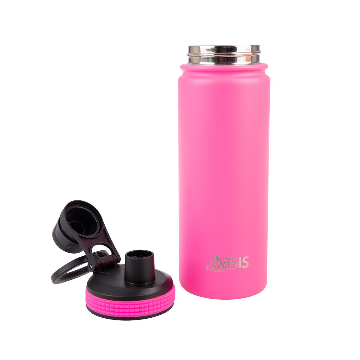 Buy Neon Pink Oasis 550ml Insulated Bottle