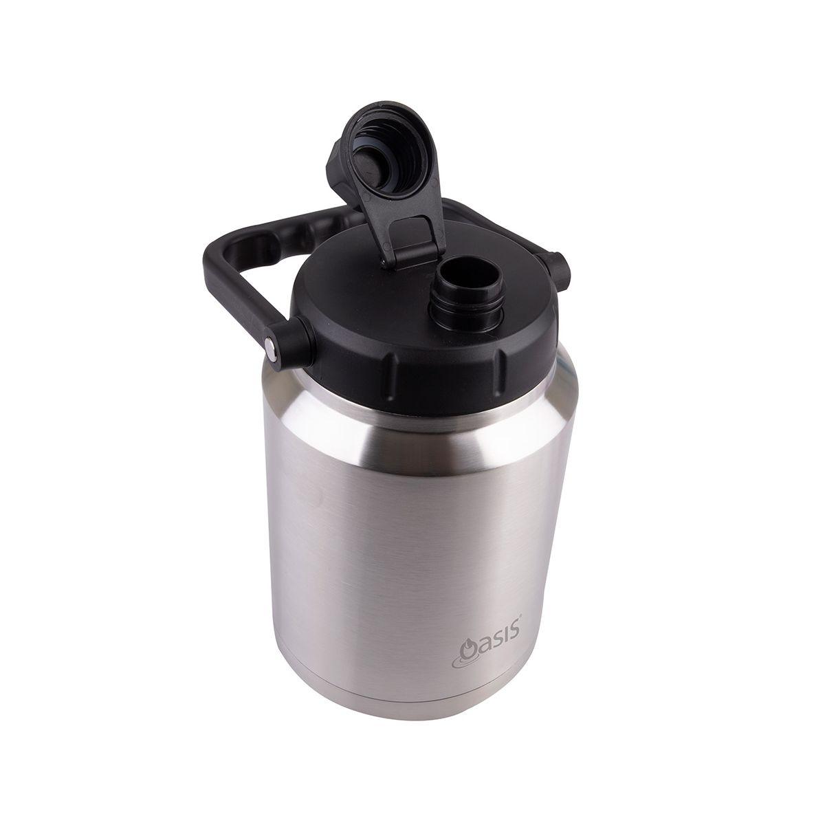 Oasis Insulated Water Bottle Jug with Handle Silver 2.1L
