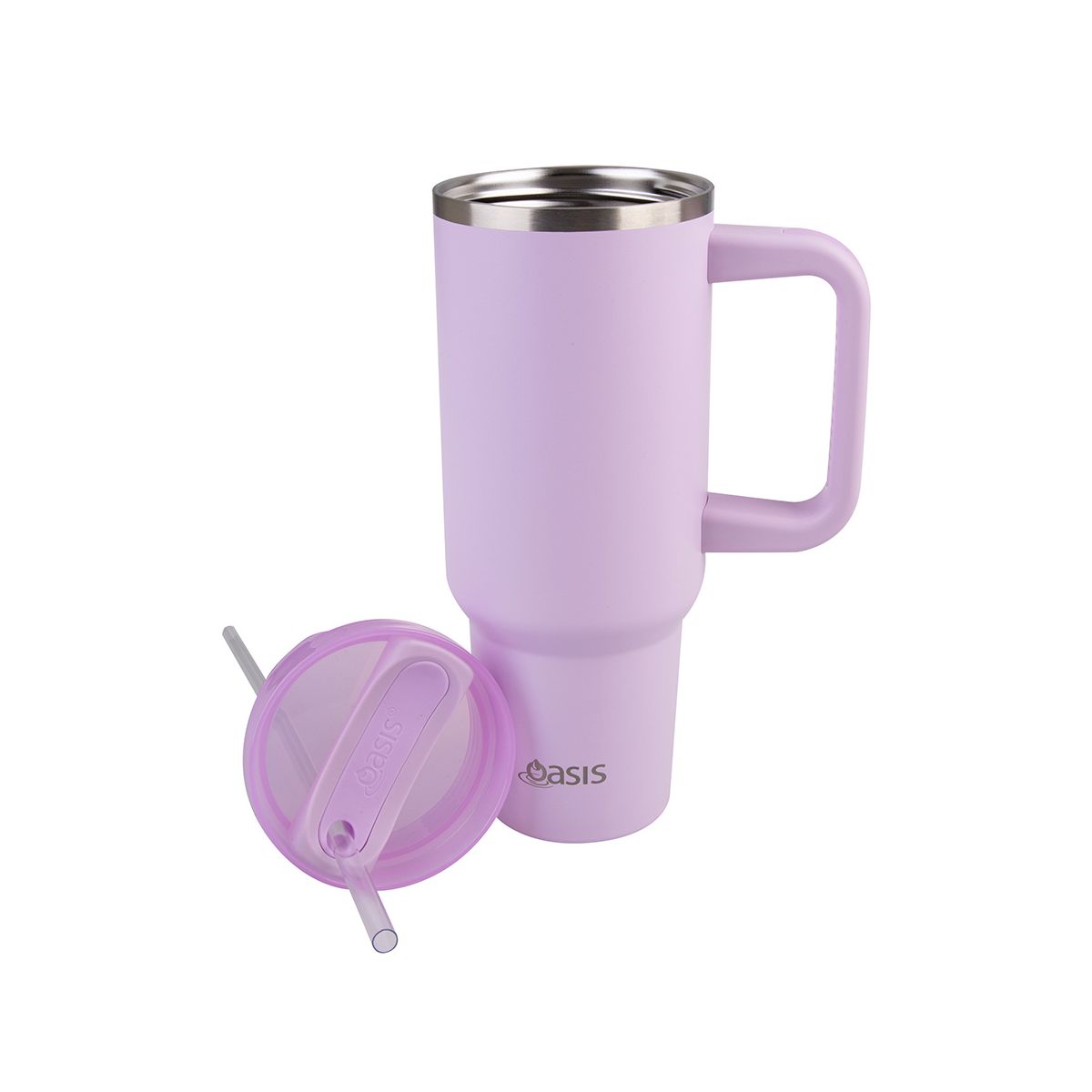 Oasis Insulated Tumbler with Straw Orchid 1.2L