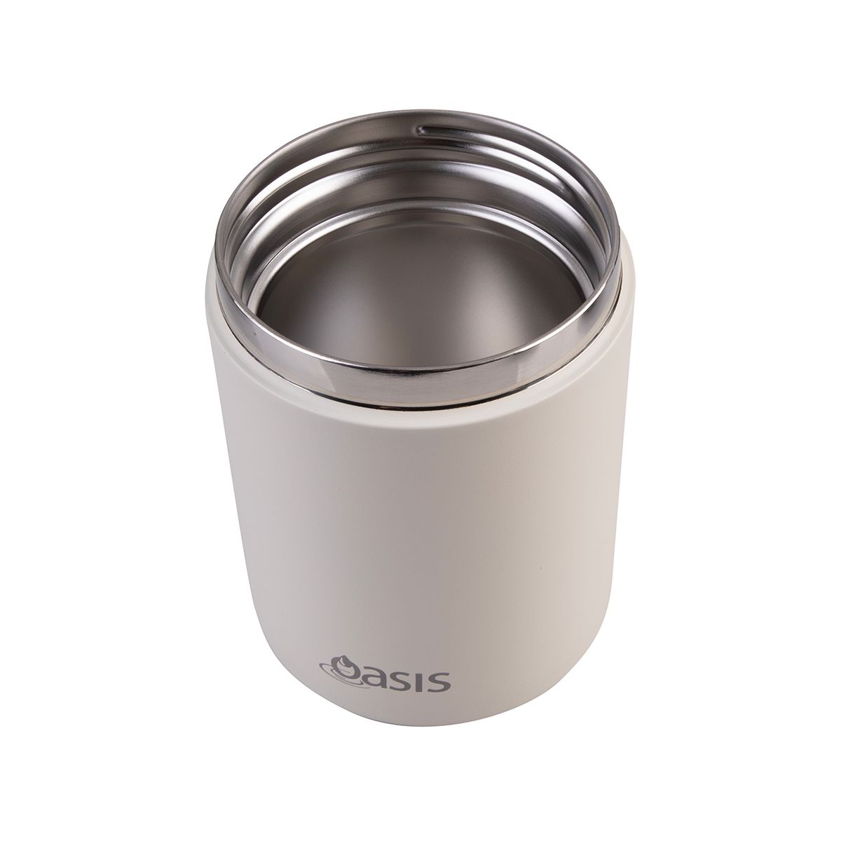 Oasis Stainless Steel Insulated Food Flask Alabaster 480ml