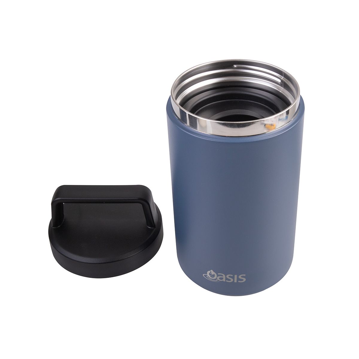 Oasis Stainless Steel Insulated Food Flask Indigo 700ml
