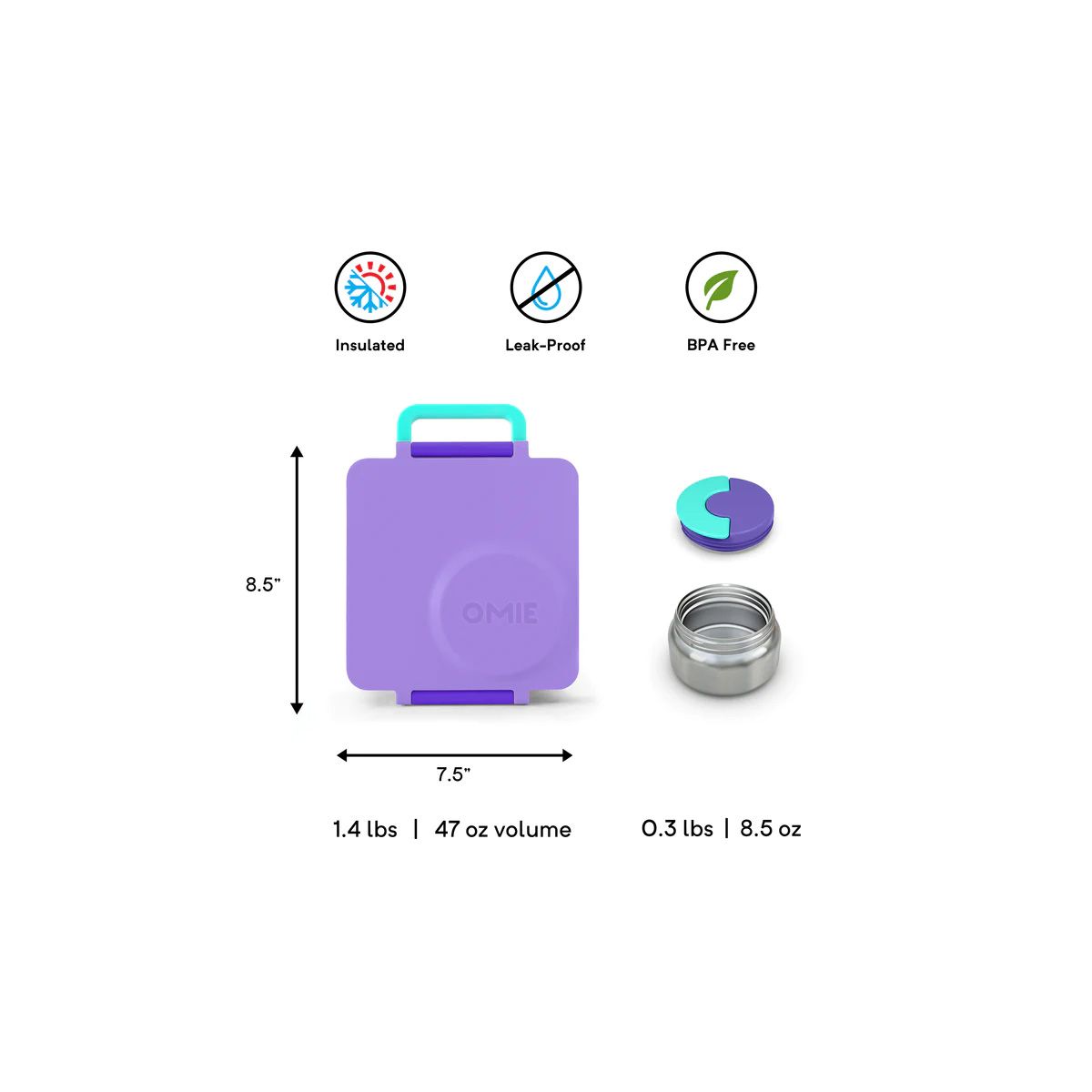 Buy OmieBox Purple Plum
