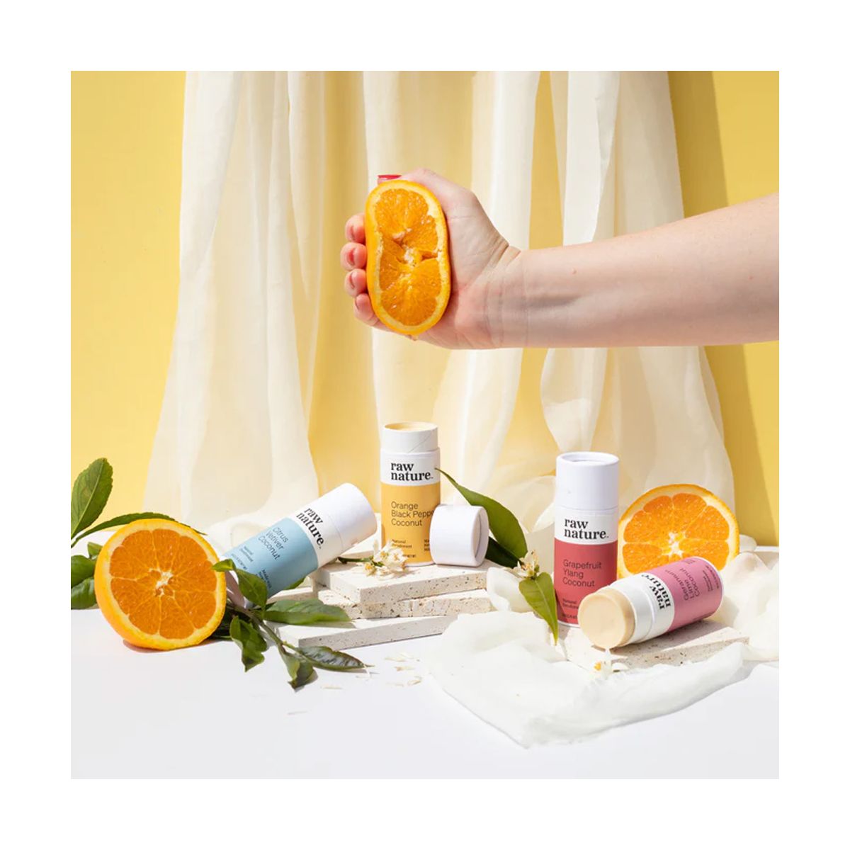 Raw Nature Natural Deodorant Stick Citrus & Vetiver 50g