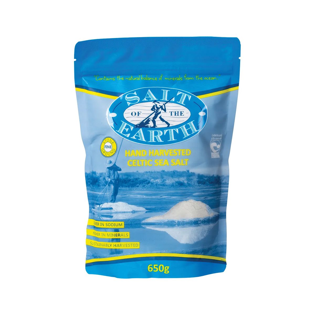 Salt Of The Earth Celtic Sea Salt Fine 650g