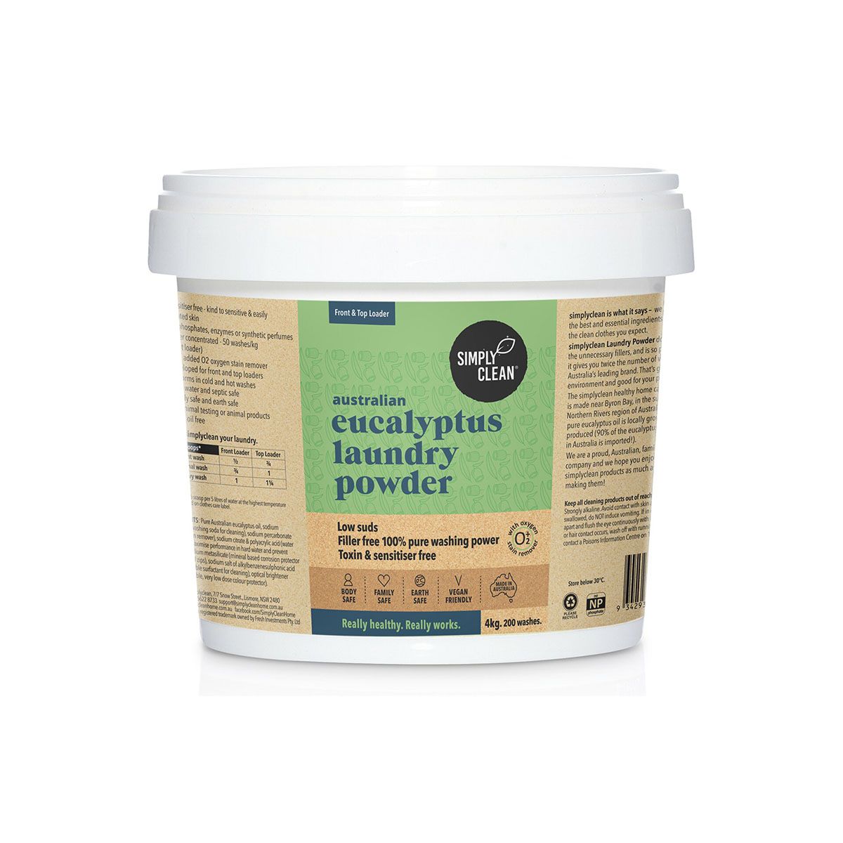 Buy Simply Clean Laundry Powder Eucalyptus Online