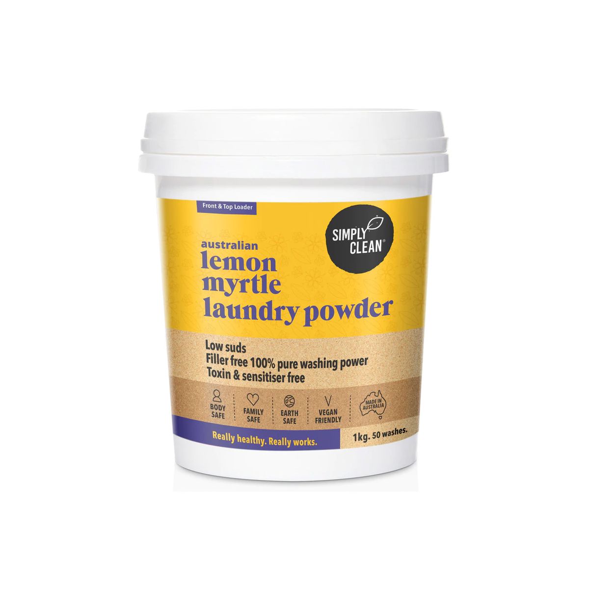 Buy Simply Clean Laundry Powder Lemon Myrtle Online