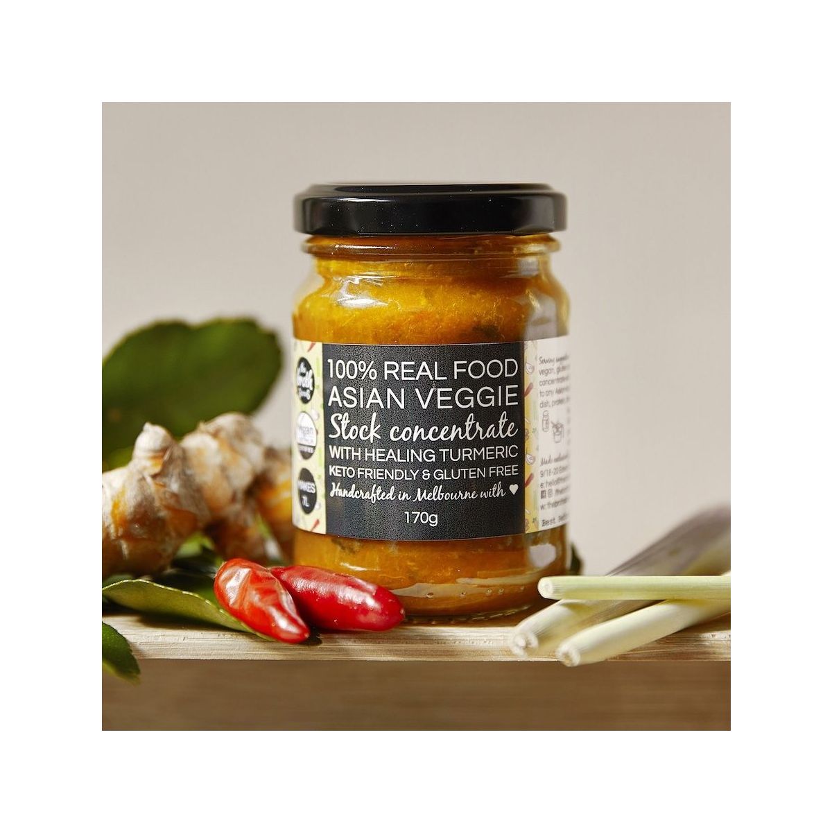 The Broth Sisters Asian Veggie Stock Concentrate 170g
