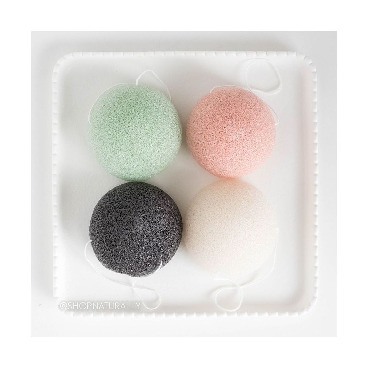 The Happy Sparrow Konjac Sponge Charcoal