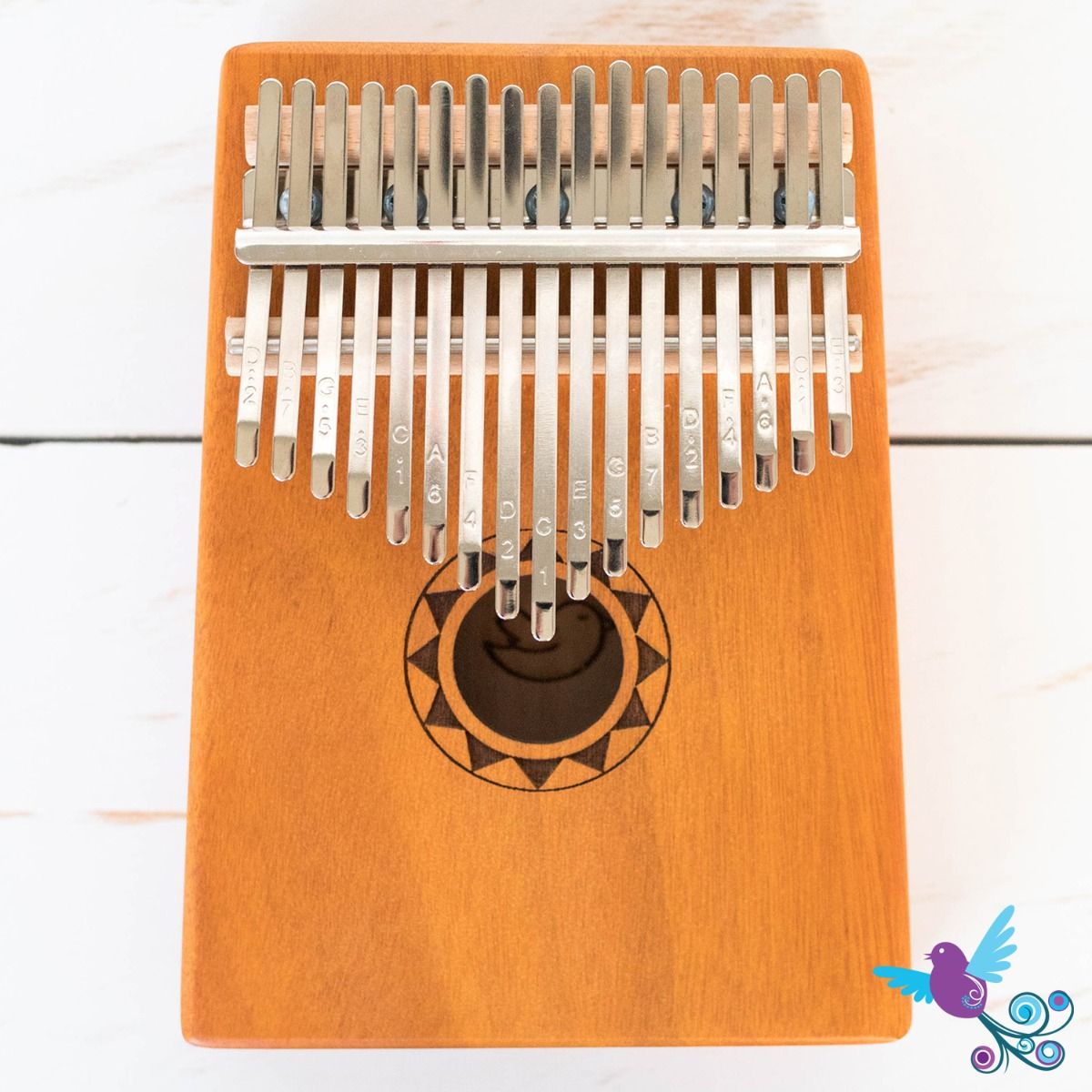 The Musical Sparrow Kalimba 17 Key Hollow in C Major