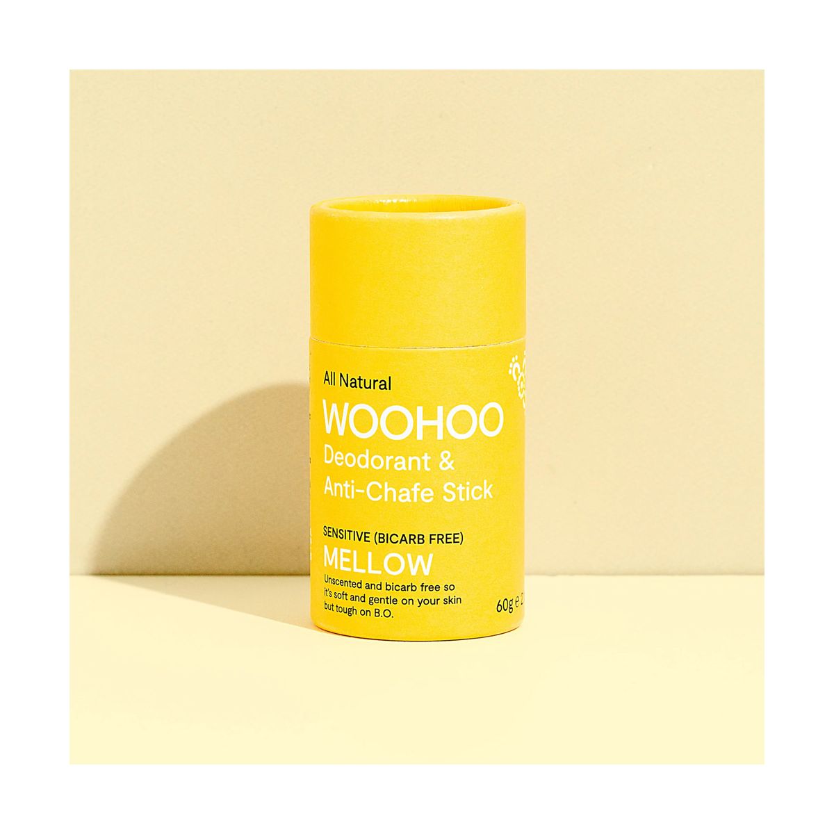 Woohoo Natural Deodorant & Anti Chafe Stick Mellow 60g