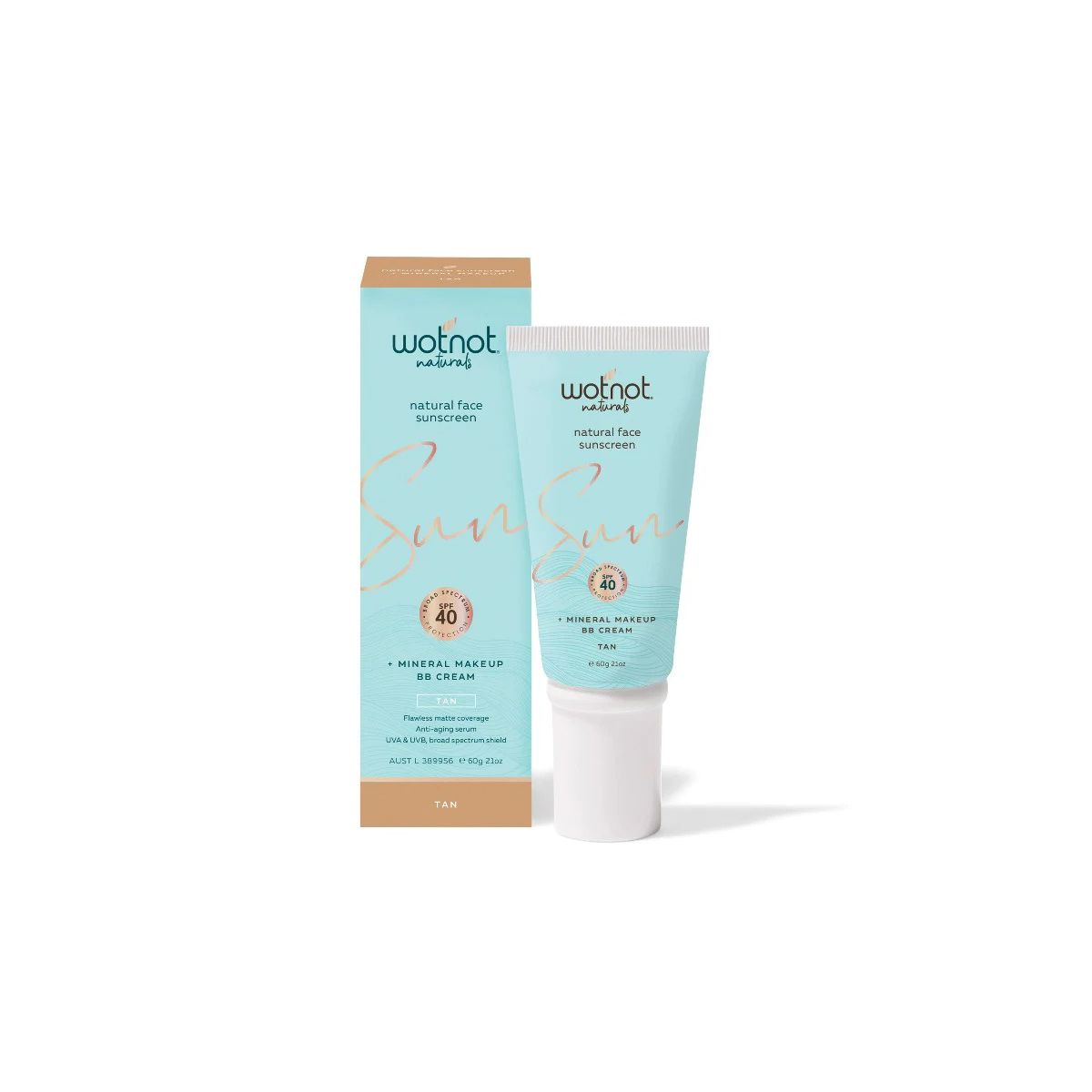 Wotnot Natural Face Sunscreen SPF40 & BB Cream 3 Shades