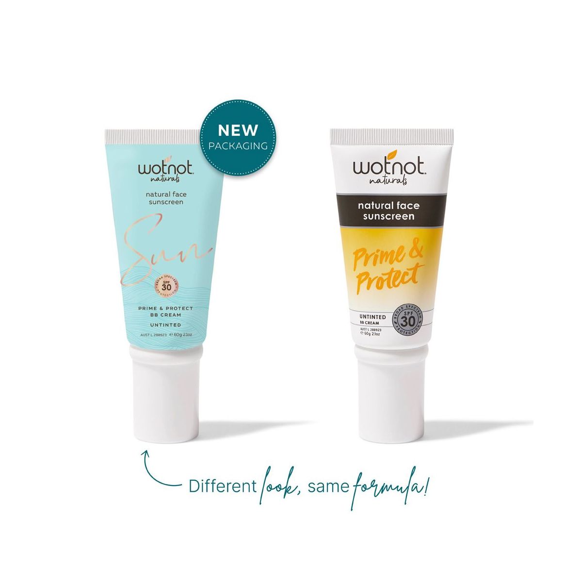 Wotnot Natural Face Sunscreen SPF30 & BB Cream Untinted 60g
