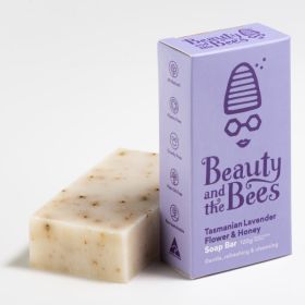 Buy Beauty and the Bees Soap Bar Tasmanian Lavender Flower 120g Online