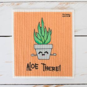 Buy The Happy Sparrow Compostable Dish Cloth Aloe There Online