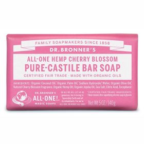 Buy Dr Bronner's Pure Castile Bar Soap Cherry Blossom Online