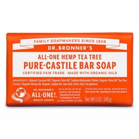 Buy Dr Bronner's Pure Castile Bar Soap Tea Tree Online