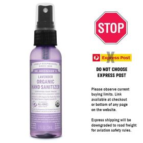 Buy Dr Bronner's Organic Hand Sanitiser Spray Lavender Online