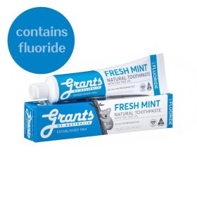 Buy Grants Natural Fluoride Toothpaste Fresh Mint Online