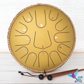 Buy Hluru 13 Note Mellow Tongue Drum Golden Online