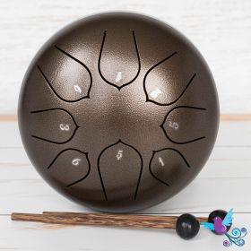 Buy Hluru 8 Note Pentatonic Lotus Tongue Drum Bronze Online