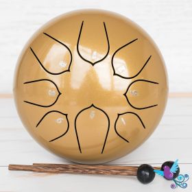 Buy Hluru 8 Note Pentatonic Lotus Tongue Drum Yellow Online