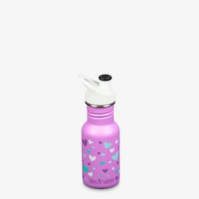 Buy Klean Kanteen Classic Kids Water Bottle Orchid Hearts 355ml Online