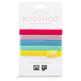 Buy Kooshoo Organic Hair Ties Original Flat Rainbow Online