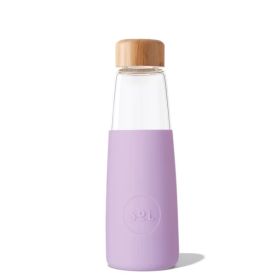 Buy Sol Glass Water Bottle Lovely Lavender 410ml Online