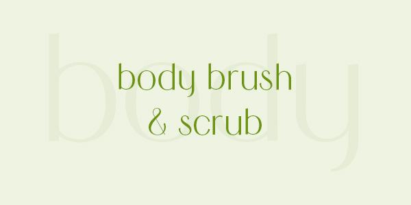 Shop dry body brushes and natural body exfoliant