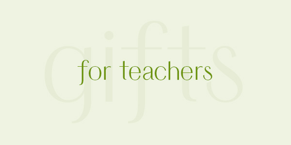 Shop eco friendly gifts for teachers