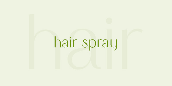 Natural Hair Spray without the aerosol can is better for you and the planet