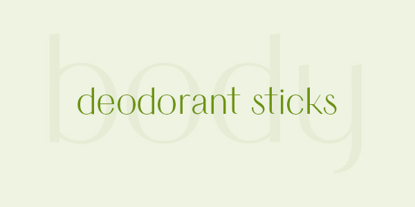 Shop natural and organic deodorant sticks online