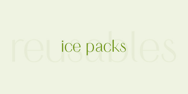 Buy reusable ice packs for your cooler lunch bag