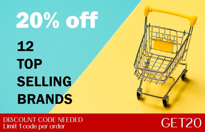 20% off 12 Top Brands