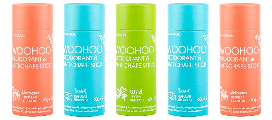 Introducing the new Woohoo Body Deodorant Sticks