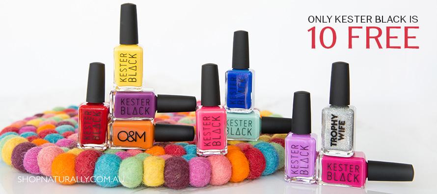 Only Kester Black Nail Polish is 10 Free