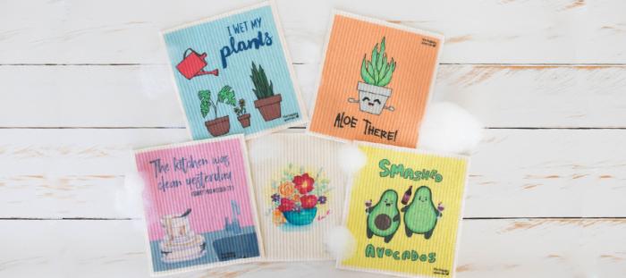 Compostable Dish Cloths from The Happy Sparrow