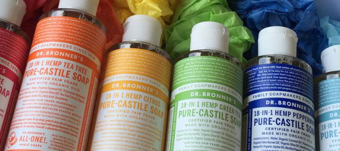 Dr Bronner Castile Soap now available in all scents