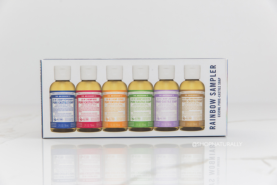 dr bronner rainbow pack of 18 in 1 soap