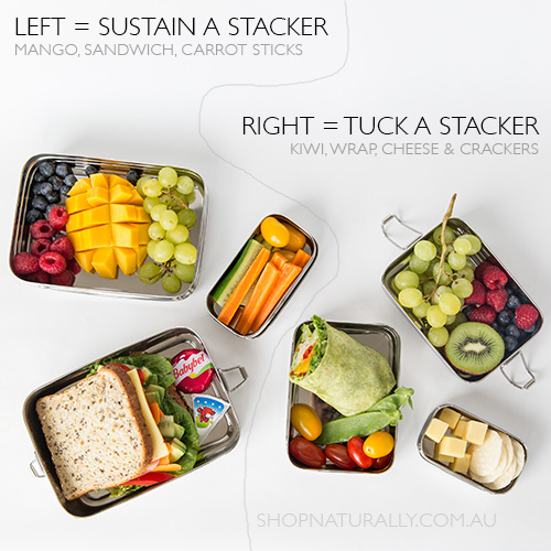 Green Essentials Stacker Bento Boxes